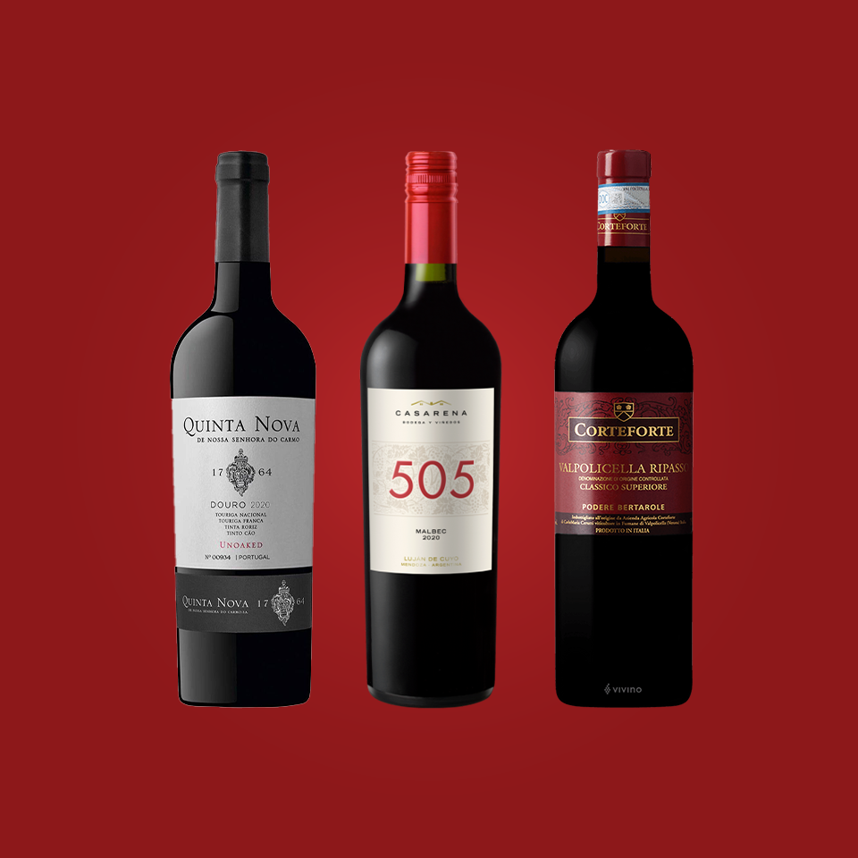 The Connoisseur’s Fillet, Rump & Sirloin Steak Pairing Three Bottle ...